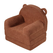 Baby Chair Foldable 2-in-1 Baby Lounger Couch Cartoon Kids Sofa Brown V952-ETSF60X3375XZIF7KV0