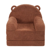 Baby Chair Foldable 2-in-1 Baby Lounger Couch Cartoon Kids Sofa Brown V952-ETSF60X3375XZIF7KV0