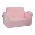 Baby Chair Foldable 2-in-1 Comfy Baby Lounger Couch Kids Sofa Pink V952-ETSF6354652I6PHIKV0