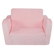 Baby Chair Foldable 2-in-1 Comfy Baby Lounger Couch Kids Sofa Pink V952-ETSF6354652I6PHIKV0
