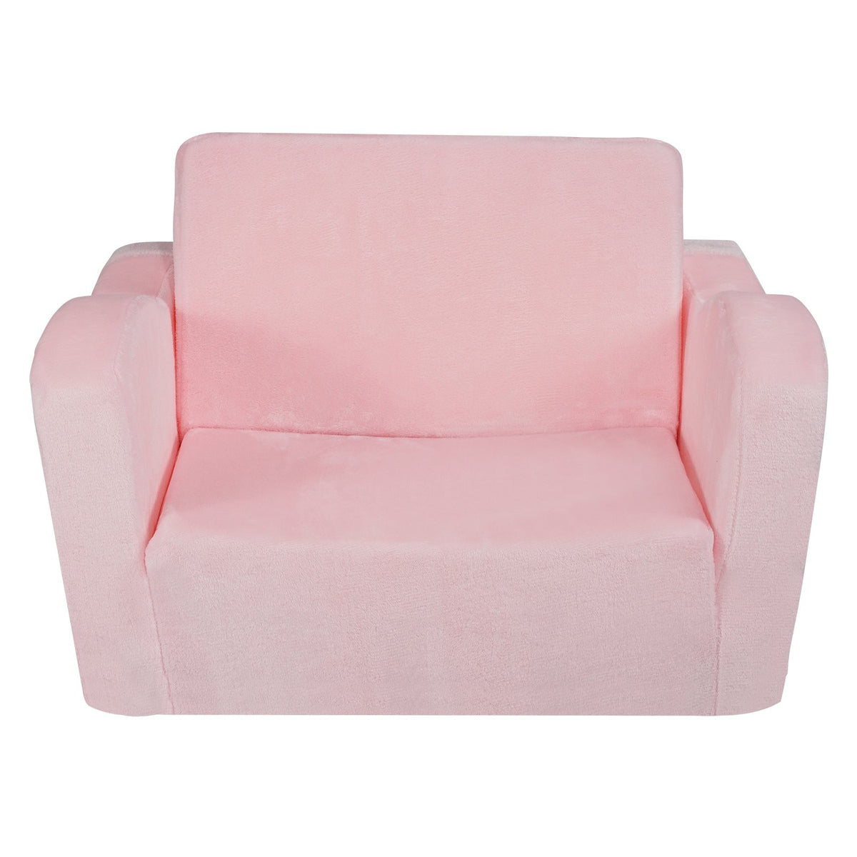 Baby Chair Foldable 2-in-1 Comfy Baby Lounger Couch Kids Sofa Pink V952-ETSF6354652I6PHIKV0