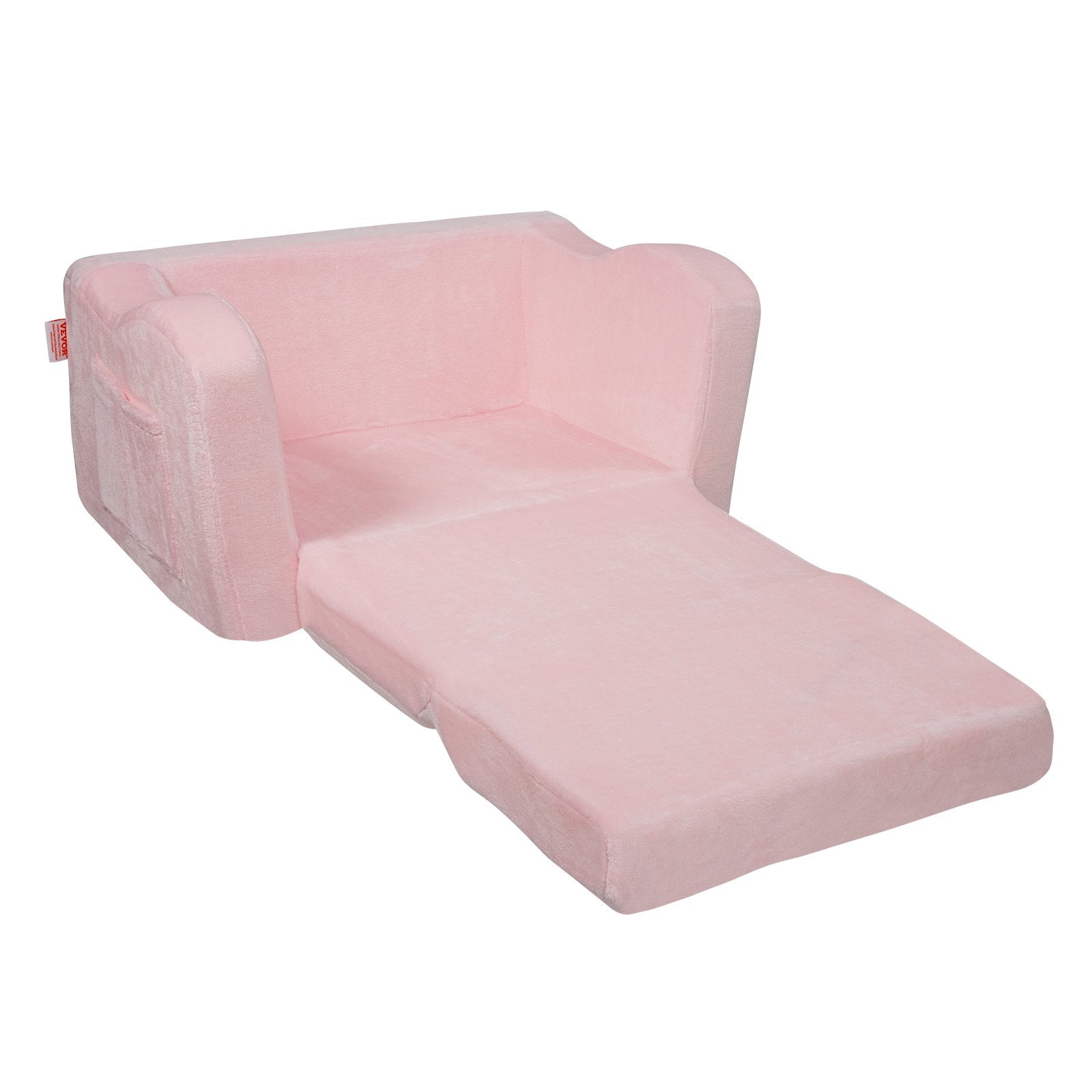Baby Chair Foldable 2-in-1 Comfy Baby Lounger Couch Kids Sofa Pink V952-ETSF6354652I6PHIKV0