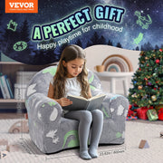 Toddler Chair Glow in the Dark Plush Baby Chair Playroom Furniture Grey V952-ETSF6354652I9VPLOV0