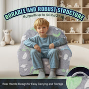 Toddler Chair Glow in the Dark Plush Baby Chair Playroom Furniture Grey V952-ETSF6354652I9VPLOV0