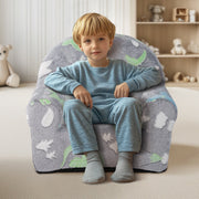 Toddler Chair Glow in the Dark Plush Baby Chair Playroom Furniture Grey V952-ETSF6354652I9VPLOV0