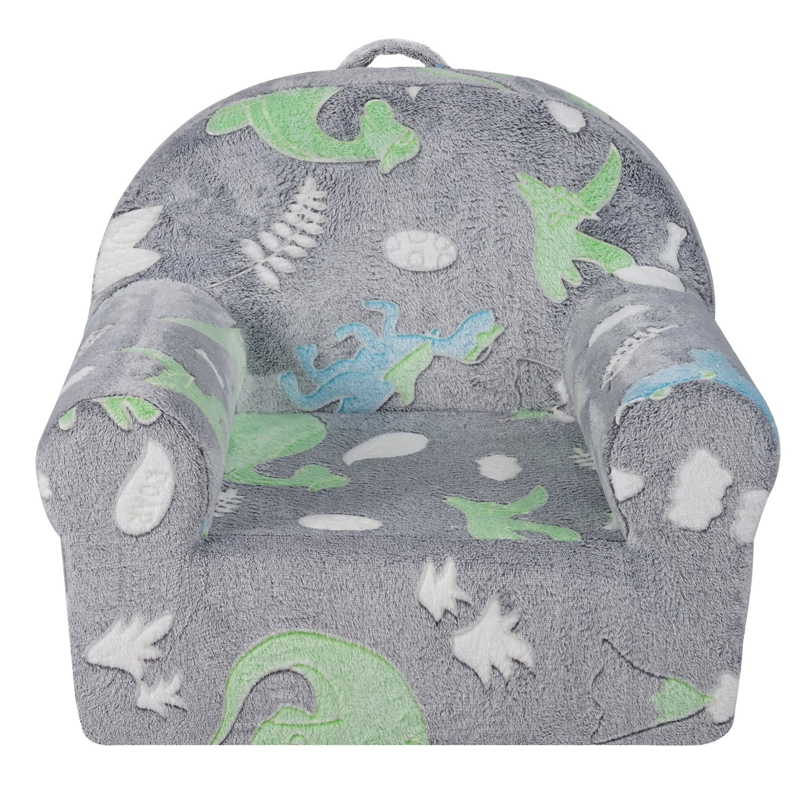 Toddler Chair Glow in the Dark Plush Baby Chair Playroom Furniture Grey V952-ETSF6354652I9VPLOV0