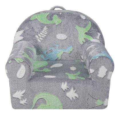 Toddler Chair Glow in the Dark Plush Baby Chair Playroom Furniture Grey V952-ETSF6354652I9VPLOV0
