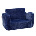 Baby Chair Foldable 2-in-1 Comfy Baby Lounger Couch Kids Sofa Blue V952-ETSF6354652INRR5PV0