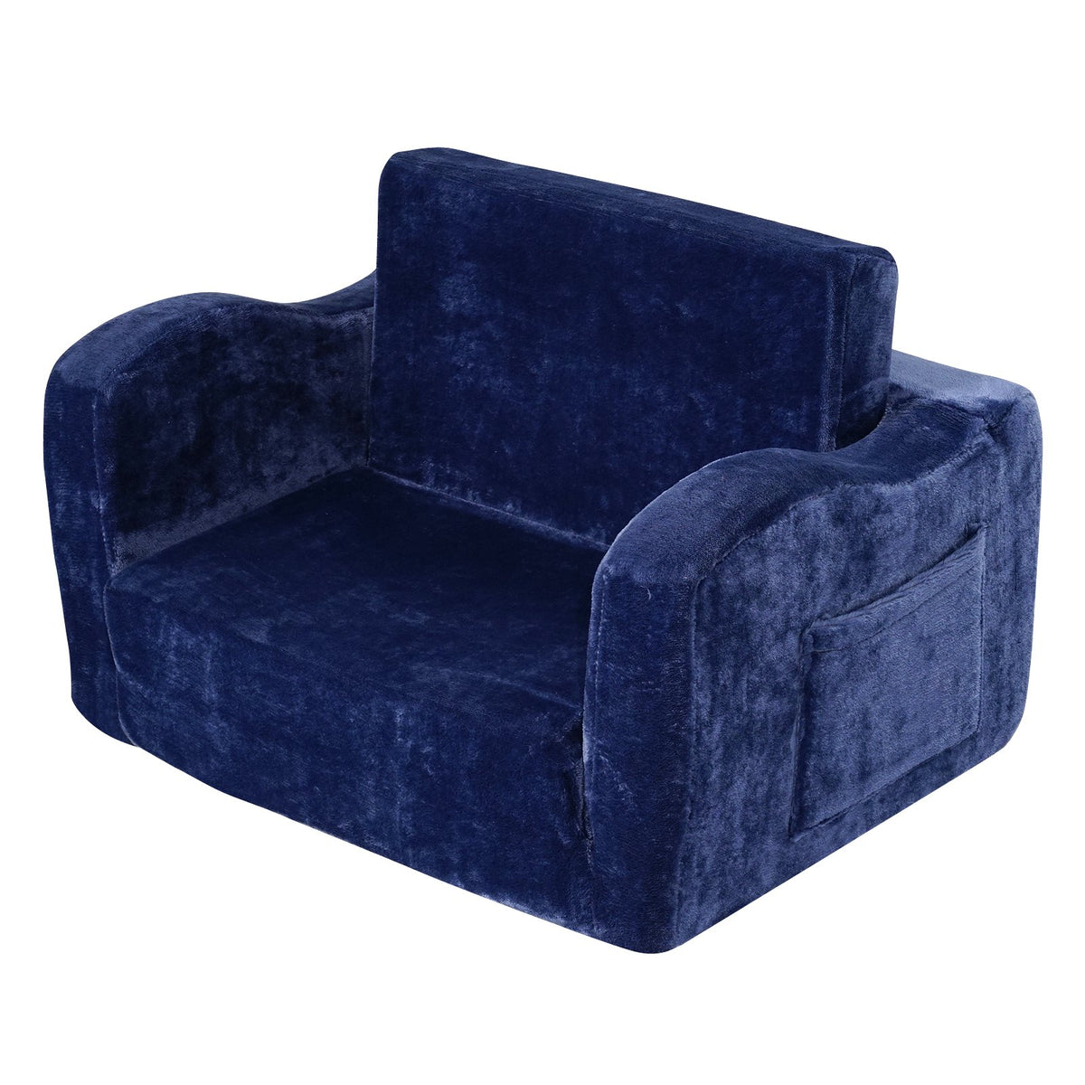 Baby Chair Foldable 2-in-1 Comfy Baby Lounger Couch Kids Sofa Blue V952-ETSF6354652INRR5PV0