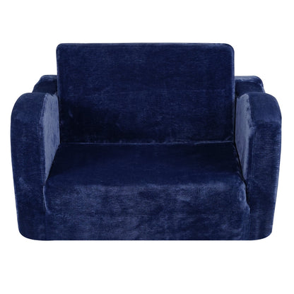 Baby Chair Foldable 2-in-1 Comfy Baby Lounger Couch Kids Sofa Blue V952-ETSF6354652INRR5PV0