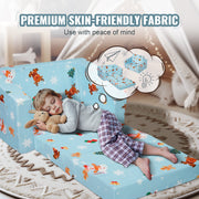 Baby Chair Foldable 2-in-1 Baby Lounger Couch Cartoon Kids Sofa Pink V952-ETSF6354652IOZAT6V0