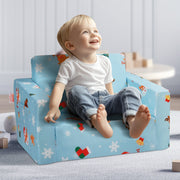 Baby Chair Foldable 2-in-1 Baby Lounger Couch Cartoon Kids Sofa Pink V952-ETSF6354652IOZAT6V0