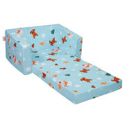 Baby Chair Foldable 2-in-1 Baby Lounger Couch Cartoon Kids Sofa Pink V952-ETSF6354652IOZAT6V0
