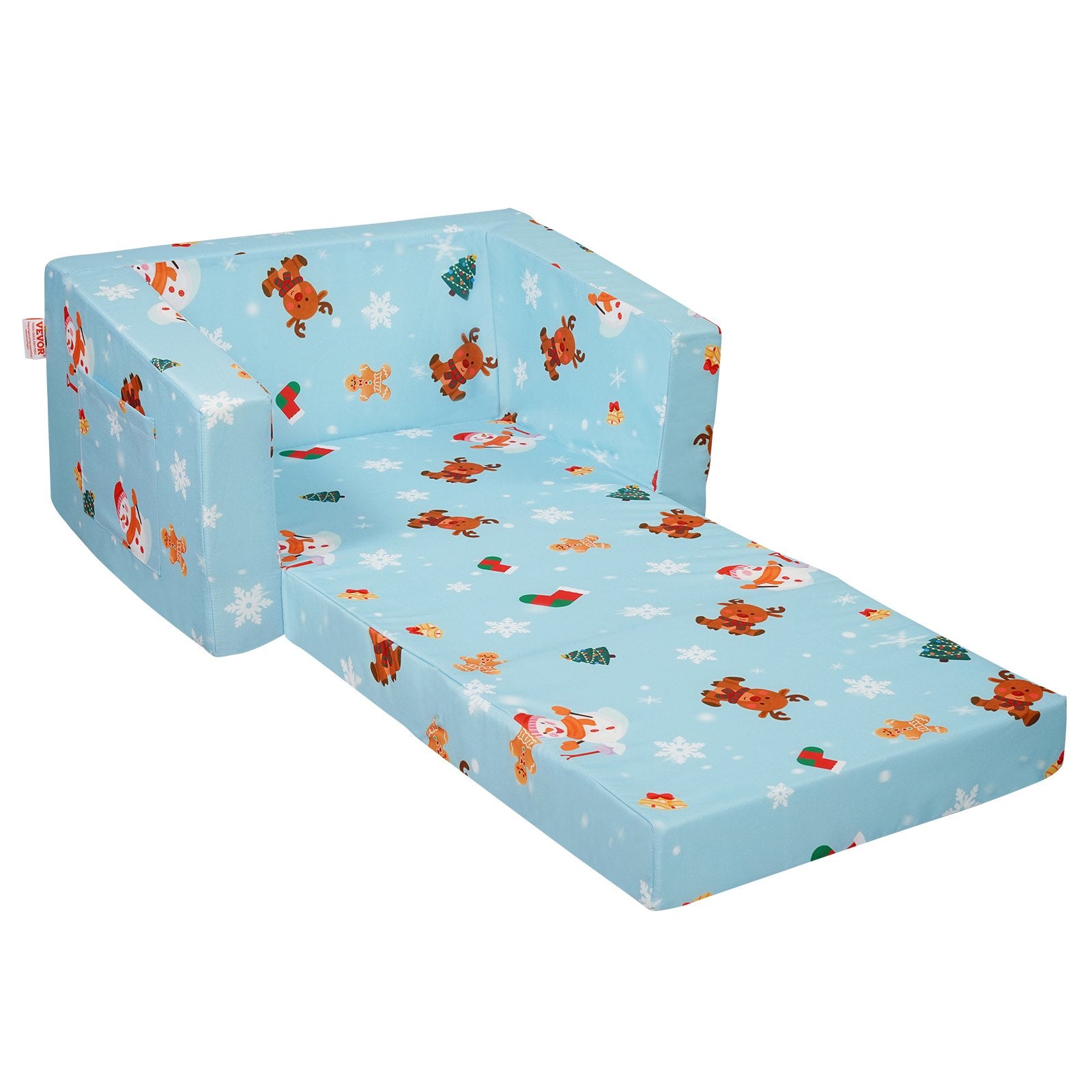 Baby Chair Foldable 2-in-1 Baby Lounger Couch Cartoon Kids Sofa Pink V952-ETSF6354652IOZAT6V0