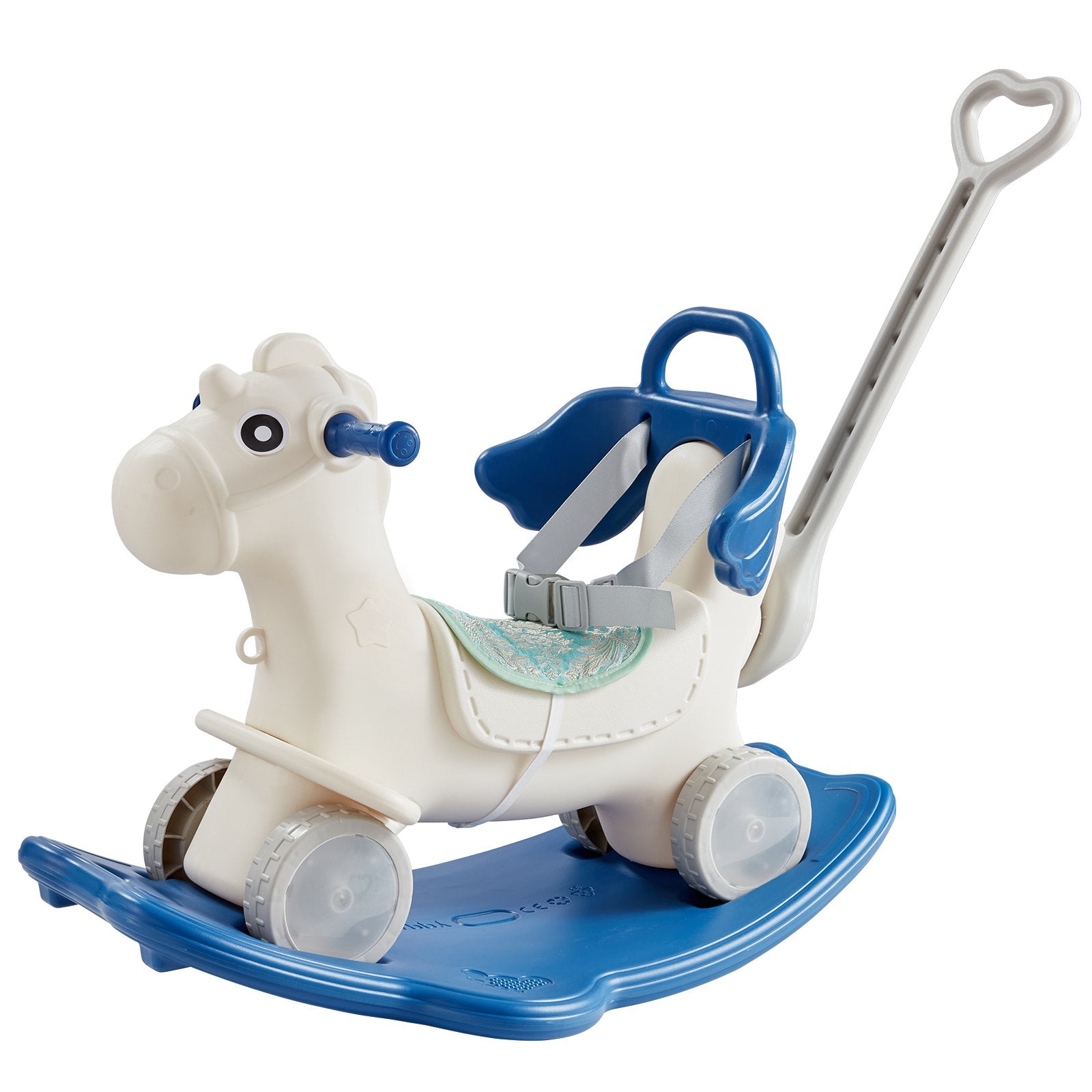 4 in 1 Rocking Horse for Toddlers 1-3 Years, Baby Rocking Horse with Detachable Balance Board, Push Handle V952-ETYBMSLDGNKTHCEGGV9