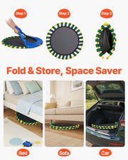 3FT Trampoline for Kids, 92 cm Trampolines Indoor/Outdoor Trampoline for Toddlers, Foldable Mini Baby V952-ETYXBC3YCYXBM625VV0
