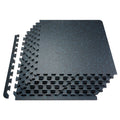 0.56 Inch Thick Gym Floor Mats, 6 Tiles Rubber Top with EVA Foam, 25" x 25" Gym Flooring Workout Mats with 25 V952-EVAQXJSHSDZXKEXU0V0