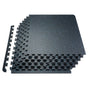 0.56 Inch Thick Gym Floor Mats, 6 Tiles Rubber Top with EVA Foam, 25" x 25" Gym Flooring Workout Mats with 25 V952-EVAQXJSHSDZXKEXU0V0