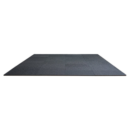0.56 Inch Thick Gym Floor Mats, 25 Tiles Rubber Top with EVA Foam, 25" x 25" Gym Flooring Workout Mats with V952-EVAQXJSHSDZXOXDELV0