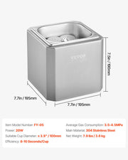 Glass Froster Chiller, CO2 Beer Glass Froster, 8-10 Seconds/Cup with LED Light, Instant Glass Chiller for V952-EYHTBBJAYS00TVC1YV3