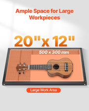 55W CO2 Laser Engraver, 500 x 300 mm, Desktop CO2 Laser Engraver and Cutter Machine with 16MP Camera, Water V952-EYHTJGDKJTMS2IMFX001V3