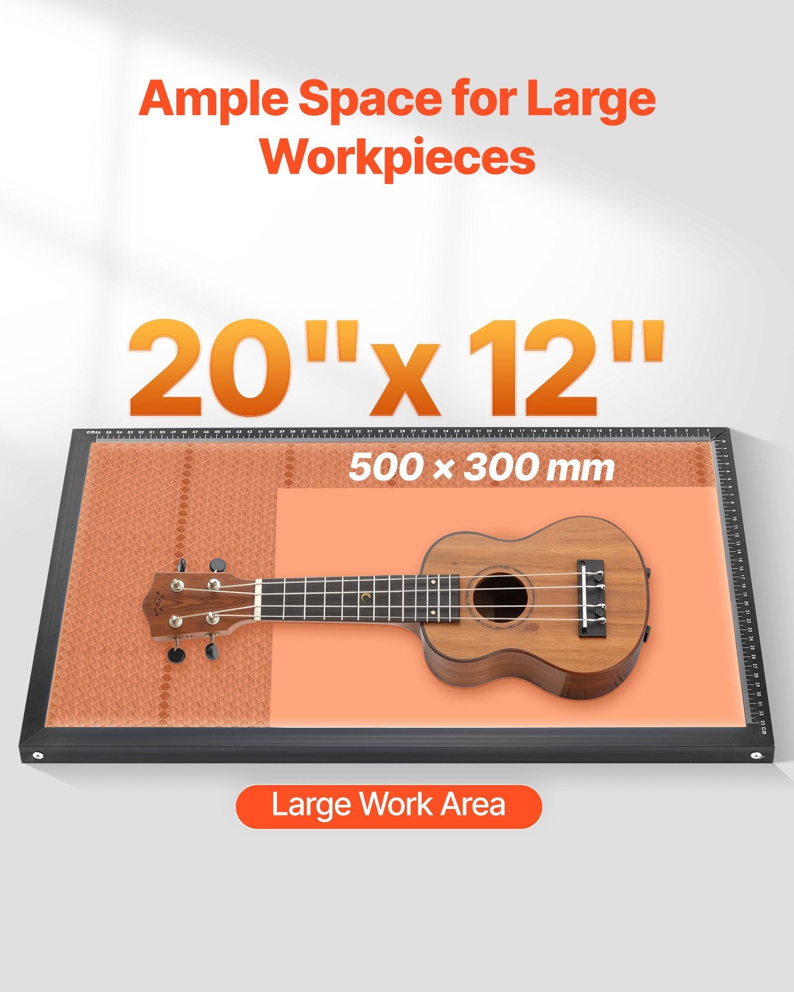 55W CO2 Laser Engraver, 500 x 300 mm, Desktop CO2 Laser Engraver and Cutter Machine with 16MP Camera, Water V952-EYHTJGDKJTMS2IMFX001V3