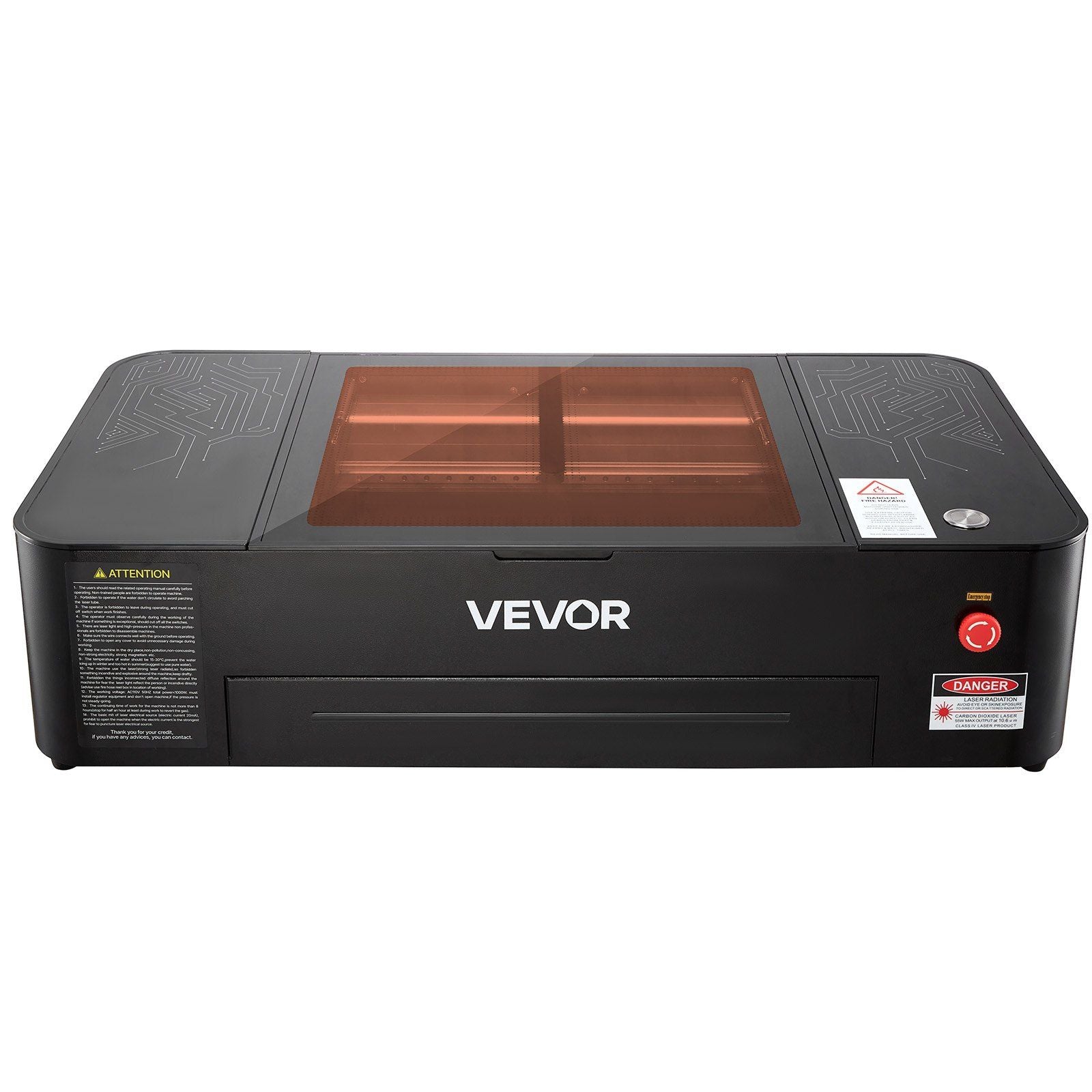 55W CO2 Laser Engraver, 500 x 300 mm, Desktop CO2 Laser Engraver and Cutter Machine with 16MP Camera, Water V952-EYHTJGDKJTMS2IMFX001V3