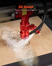 45W CO2 Laser Engraver, 300 x 200 mm, Desktop CO2 Laser Engraver Cutter Machine with Rotary Axis, Air Assist, V952-EYHTJGDKJTMS7FYAW001V3