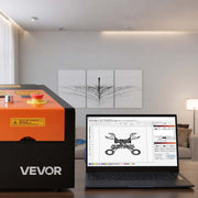 45W CO2 Laser Engraver, 300 x 200 mm, Desktop CO2 Laser Engraver Cutter Machine with Rotary Axis, Air Assist, V952-EYHTJGDKJTMS7FYAW001V3