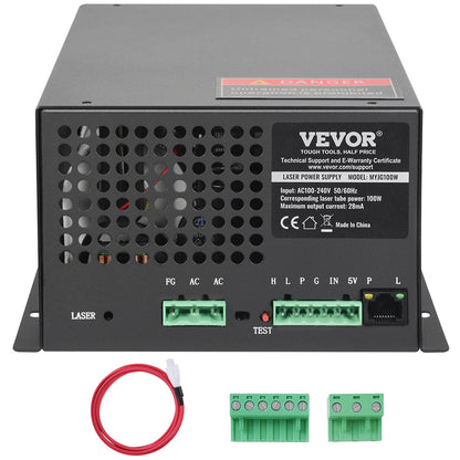 CO2 Laser Power Supply, 100W, Power Supply for 100W Laser Tube, Constant Current Protection, Open Circuit V952-EYHTJGGDY1000KR1IV7
