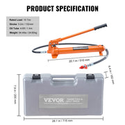 10 Ton Porta Power Kit, Portable Hydraulic Jack with 4.6 ft/1.4 m Oil Hose, Auto Body Frame Repair Kit with V952-F10TPAPUNBR70YJJIV0