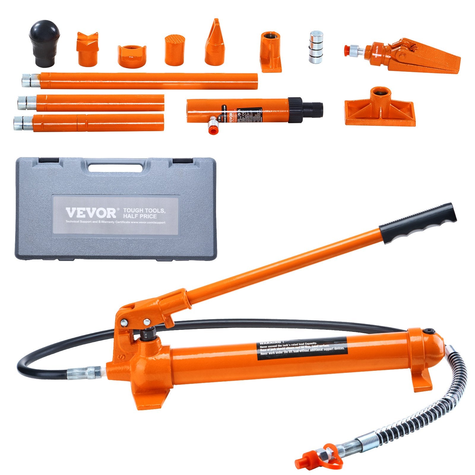 12 Ton Hydraulic Jack Air Pump Lift Ram Body Frame Porta Power Repair Kits V952-F12TPAPUNBR70Y6LPV0