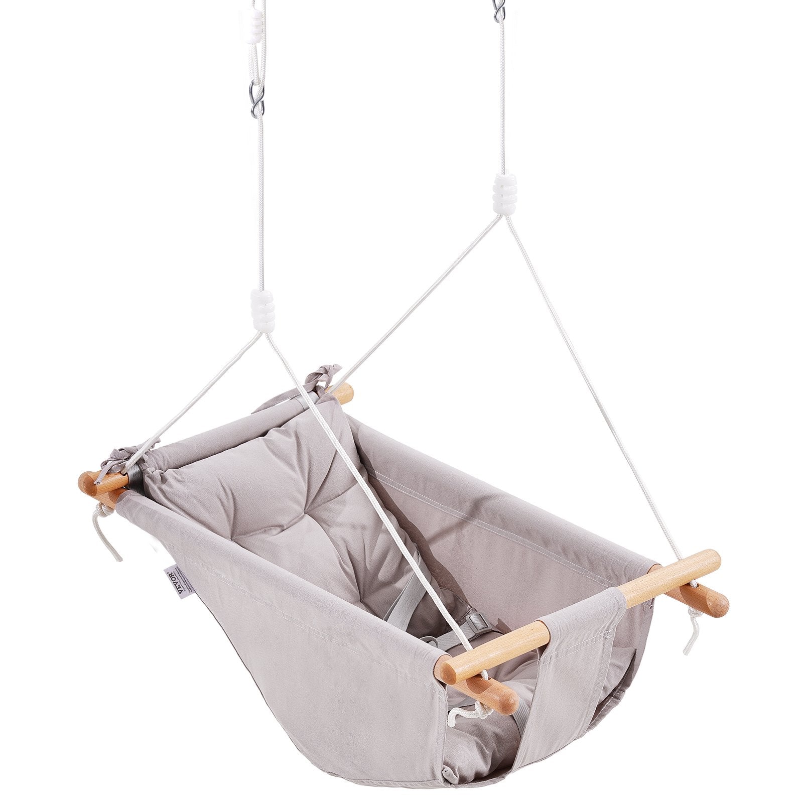 Canvas Hammock Swing, 3 Modes Baby Swing Indoor and Outdoor with 5-Point Harness, and Tree Straps, 150lbs V952-FBDCQQZYFBZYMBCRWV0