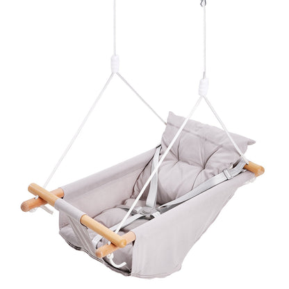 Canvas Hammock Swing, 3 Modes Baby Swing Indoor and Outdoor with 5-Point Harness, and Tree Straps, 150lbs V952-FBDCQQZYFBZYMBCRWV0