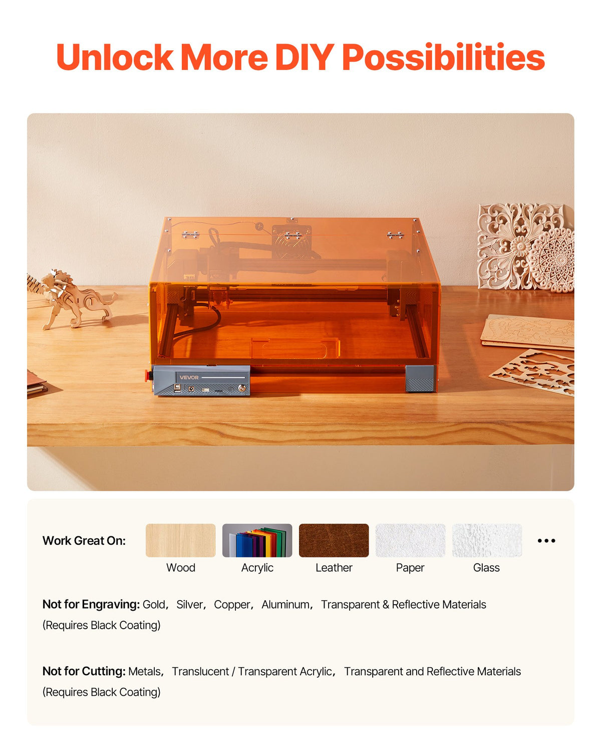 Laser Engraver, 10W, Laser Engraving and Cutting Machine with Enclosure, Laser Cutter Engraver Machine, 300 x V952-FBSJGDKJ10W3Y5W9M001V3