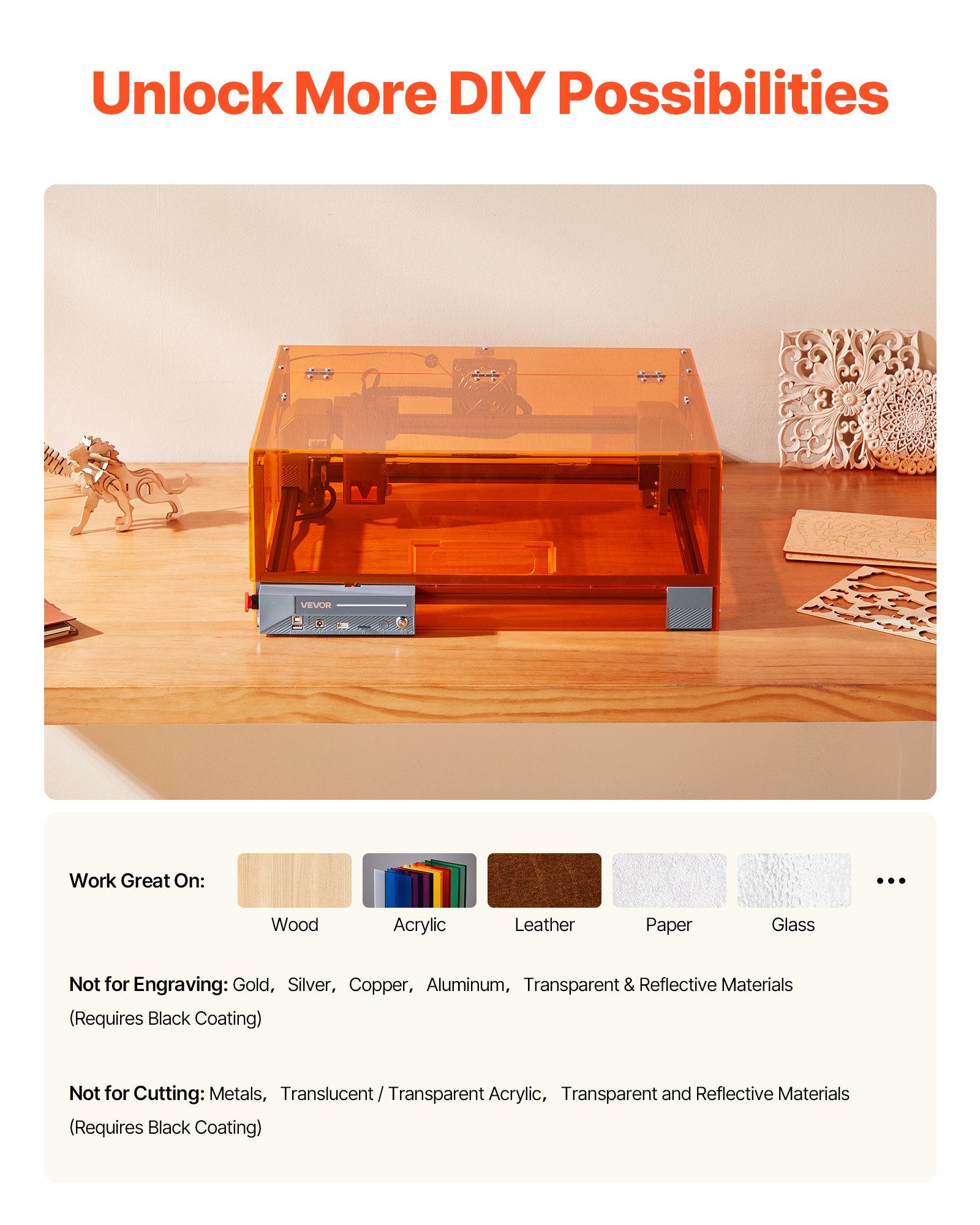 Laser Engraver, 20W, Laser Engraving and Cutting Machine with Enclosure, Laser Cutter Engraver Machine, 7000 V952-FBSJGDKJ20W3FUFFH001V3