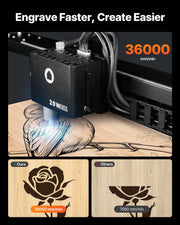 Laser Engraver, 20W, Laser Engraving and Cutting Machine with Enclosure Camera, Laser Cutter, 36000 mm/min, V952-FBSJGDKJ20W52ONY0001V3