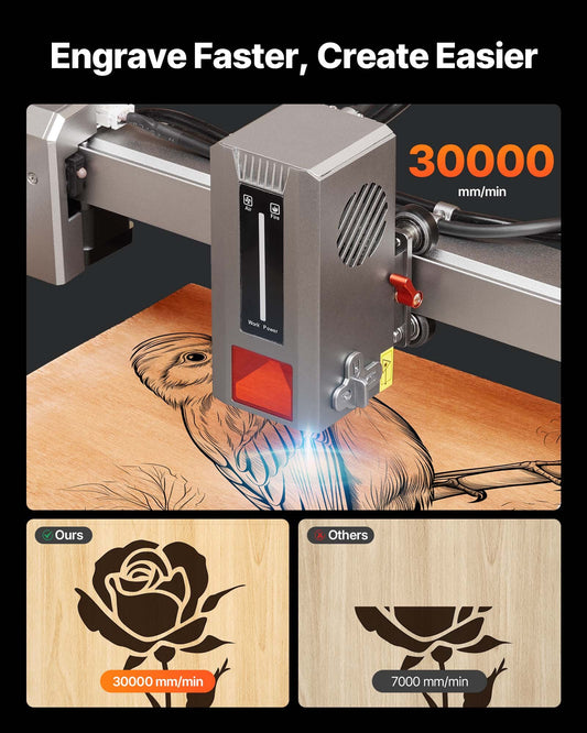Laser Engraver, 20W, Laser Engraving and Cutting Machine with Enclosure Camera, Laser Cutter, 400 x 400 mm V952-FBSJGDKJ4040EZLRF001V3