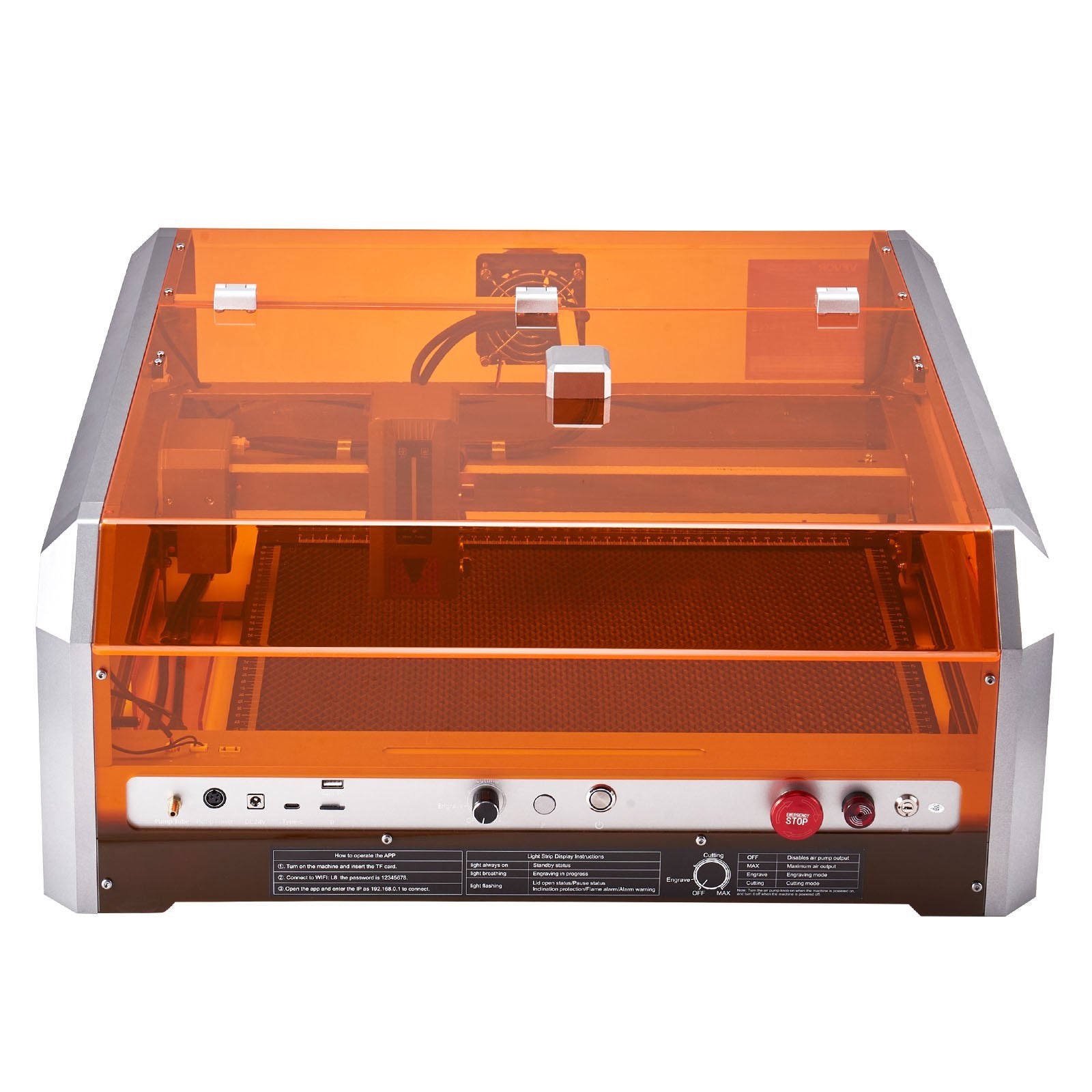 Laser Engraver, 20W, Laser Engraving and Cutting Machine with Enclosure Camera, Laser Cutter, 400 x 400 mm V952-FBSJGDKJ4040EZLRF001V3