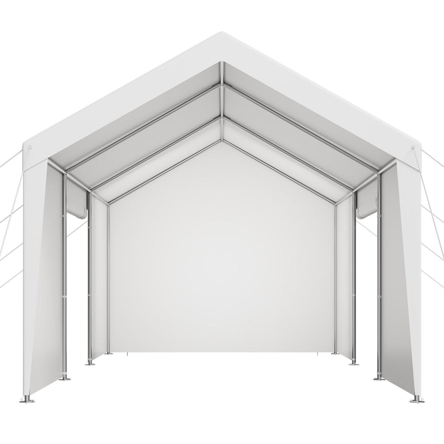 Carport Car Canopy 10x20FT Heavy Duty Car Shelter with Sidewalls White V952-FBSJSQCCKBS8A5233001V0