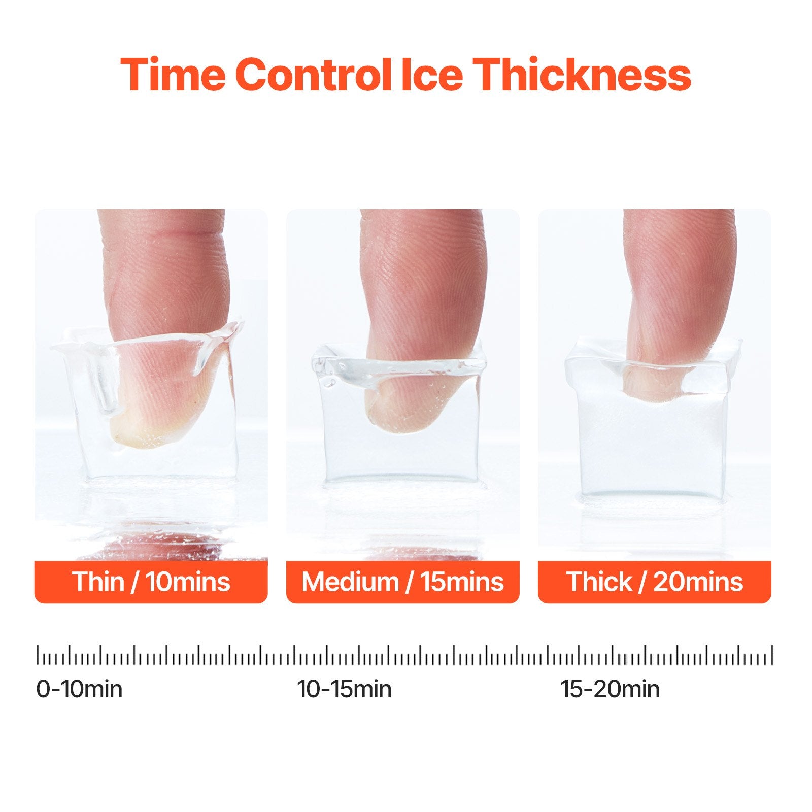 Portable Countertop Ice Maker 45Lbs/24H Self-Cleaning with Scoop Basket V952-FBTMSZBJBXG4WO4T1V3