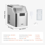 Portable Countertop Ice Maker 45Lbs/24H Self-Cleaning with Scoop Basket V952-FBTMSZBJBXG4WO4T1V3