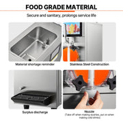 12L / 3.17 Gal Commercial Slushy Machine Margarita Smoothie Frozen Drink V952-FBX8L4L1100W13MWWV3