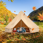 Canvas Bell Tent 4m/13.12ft 4-Season Camping Yurt Tent with Stove Jack V952-FBZXZP4MMGBZBDUIUV0