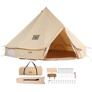 Canvas Bell Tent 4m/13.12ft 4-Season Camping Yurt Tent with Stove Jack V952-FBZXZP4MMGBZBDUIUV0