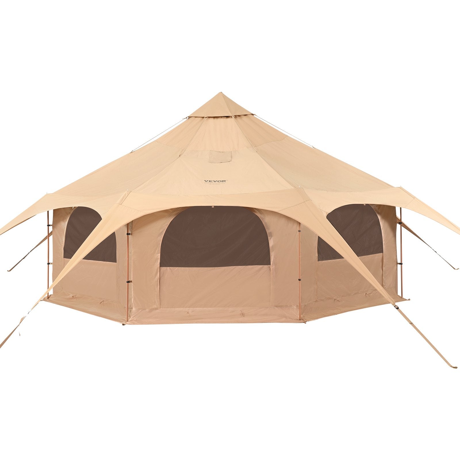 Canvas Tent 4 Seasons 5 m/16.4 ft Bell Tent for Camping with Stove Jack V952-FBZXZP5MMXTZ97PYKV0