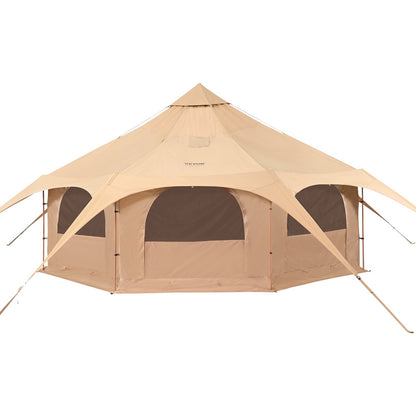 Canvas Tent 4 Seasons 5 m/16.4 ft Bell Tent for Camping with Stove Jack V952-FBZXZP5MMXTZ97PYKV0
