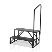 RV Steps, 2-Step RV Stairs, 199.58KGS Load Capacity, Thickened Carbon Steel, With Handrail, Non-Slip Steps V952-FCBTGDKGDKHJ7940CV0