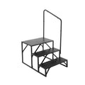 RV Steps, 3-Step RV Stairs, 199.58KGS Load Capacity, Thickened Carbon Steel, With Handrail, Non-Slip Steps V952-FCBTGDKHJG3JJF4MLV0