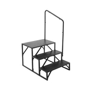 RV Steps, 3-Step RV Stairs, 199.58KGS Load Capacity, Thickened Carbon Steel, With Handrail, Non-Slip Steps V952-FCBTGDKHJG3JJF4MLV0
